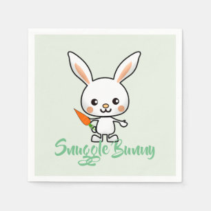 Snuggle Bunny Kawaii Custom Napkin