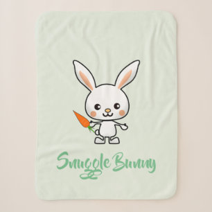 Snuggle Bunny Kawaii Custom Sherpa Blanket