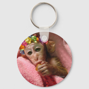 Snuggle Monkey Keychain