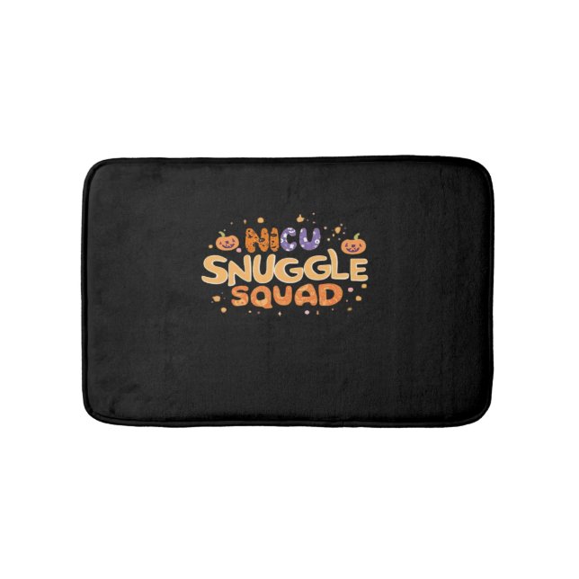 Snuggle Squad NICU Nurse Neonatal Nurse Halloween  Bath Mat (Front)