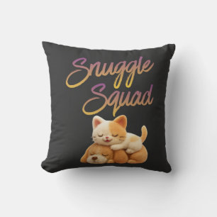 Snuggle Squad Throw Pillow