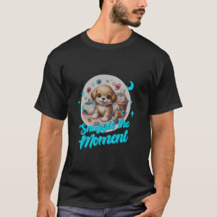 Snuggle The Moment Cute Baby Diaper Puppy Cuddle D T-Shirt