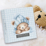 Snuggle Up Bear Baby Photo Album  Binder<br><div class="desc">Capture every precious yawn and slumber with this adorable "Snuggle Up Bear" photo album. Featuring a cuddly sleeping bear alongside Baby's Name and their birth stats,  this binder will become a treasured keepsake of sweet dreams and tiny miracles.</div>