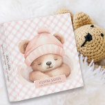 Snuggle Up Bear Baby Photo Album  Binder<br><div class="desc">Capture every precious yawn and slumber with this adorable "Snuggle Up Bear" photo album. Featuring a cuddly sleeping bear alongside Baby's Name and their birth stats,  this binder will become a treasured keepsake of sweet dreams and tiny miracles.</div>