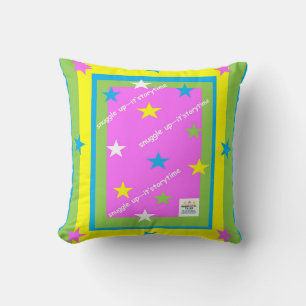 snuggle up - it's storytime throw pillow
