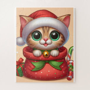 Snuggle up to holiday magic with this adorable jigsaw puzzle