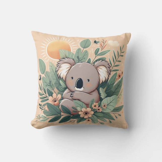 Snuggle Up with Our Adorable Koala Plush Pillow (Front)