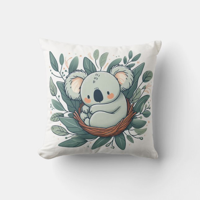 Snuggle Up with Our Adorable Koala Plush Pillow (Front)