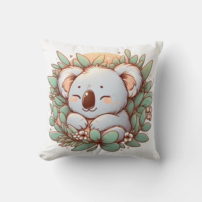 Snuggle Up with Our Adorable Koala Plush Pillow (Front)