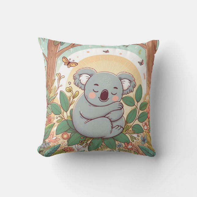 Snuggle Up with Our Adorable Koala Plush Pillow (Front)