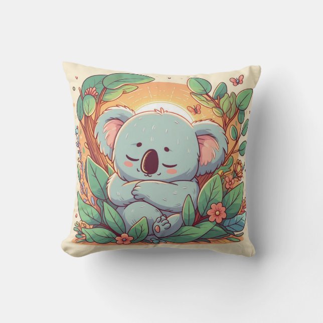 Snuggle Up with Our Adorable Koala Plush Pillow (Front)