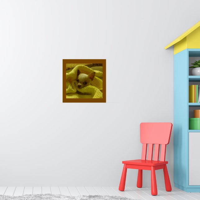Snuggled Chihuahua Puppy Poster (Nursery 1)