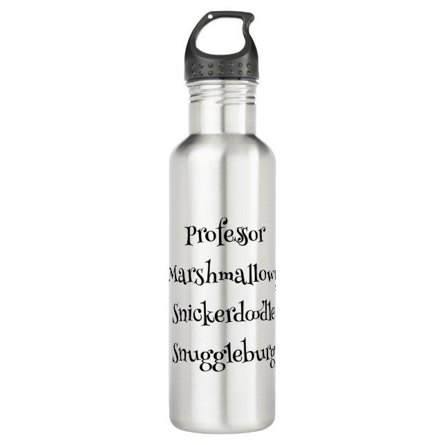 SnuggleNames: Custom Aluminum Water Bottle (Front)