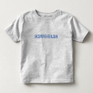 "Snuggles" blue letters Toddler T-shirt