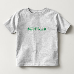 "Snuggles" green letters Toddler T-shirt