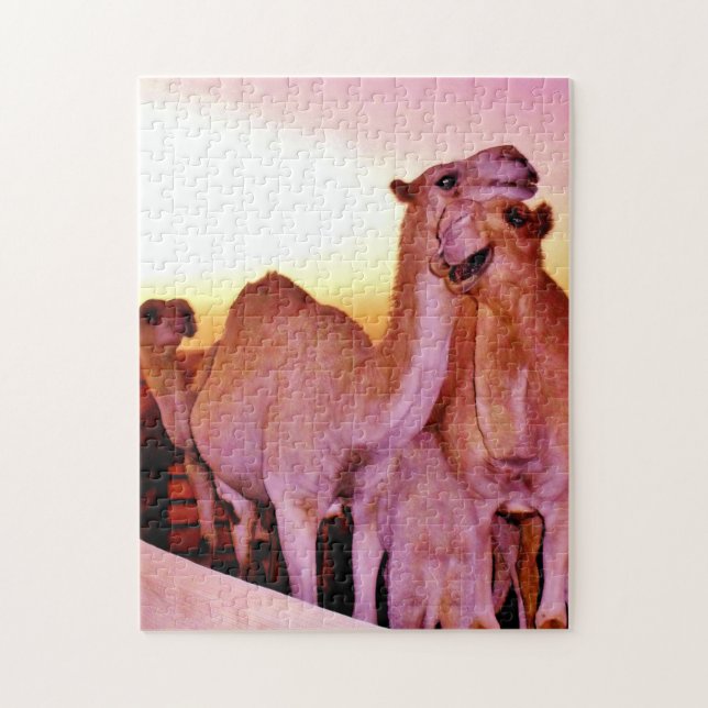 Snuggling Camels Jigsaw Puzzle (Vertical)