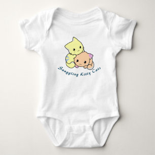 Snuggling Kitty Cats Baby Bodysuit