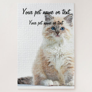 So Adorable and Cute, Ragdoll Cat Jigsaw Puzzle