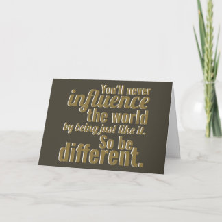 So Be Different Card