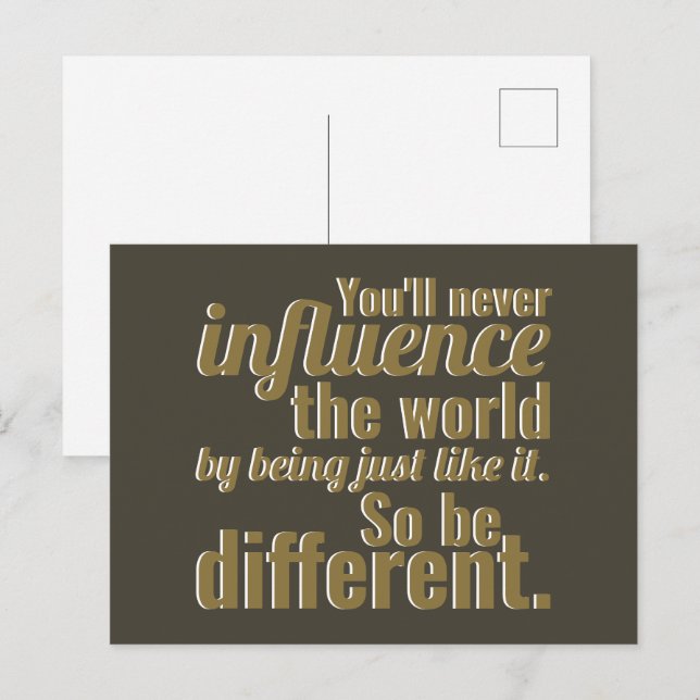 So Be Different Postcard (Front/Back)