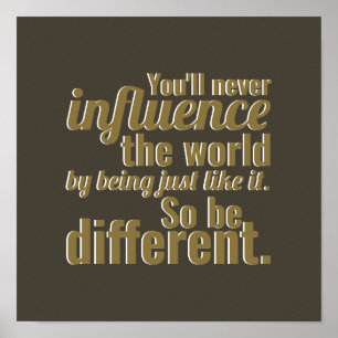 So Be Different Poster