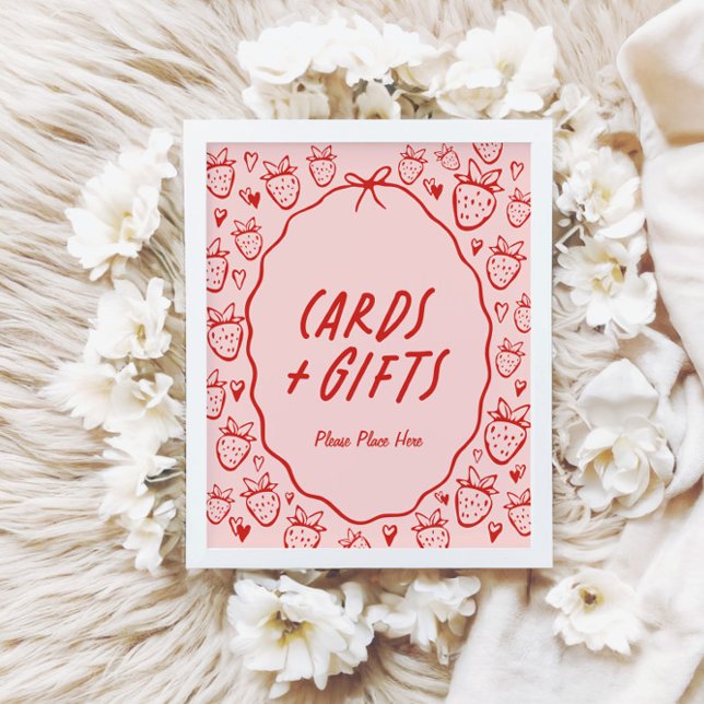 So Berry Sweet Whimsical Coquette Cards & Gifts Poster (Creator Uploaded)