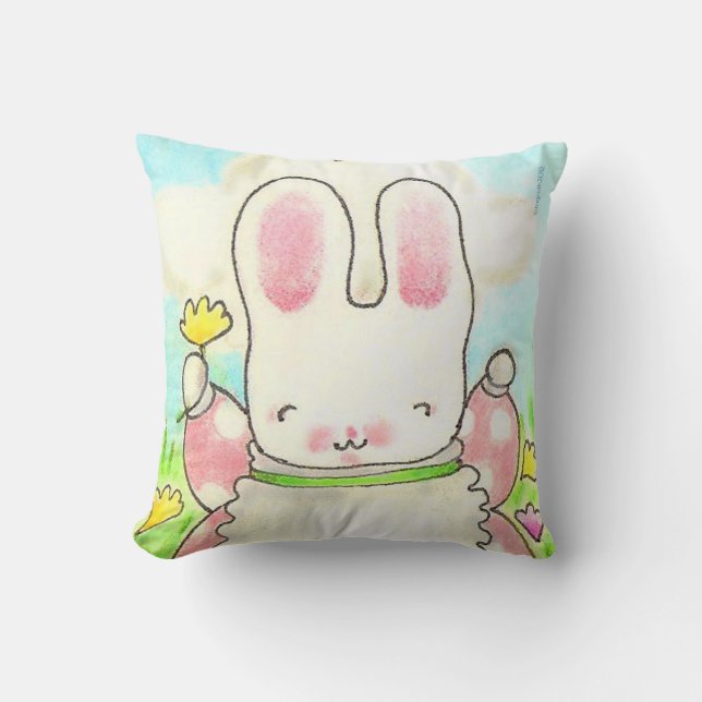 'So big' bunny pillow (Front)