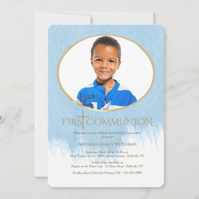 So Blessed Photo Religious Invitation (Front)
