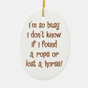 So Busy! Ceramic Ornament