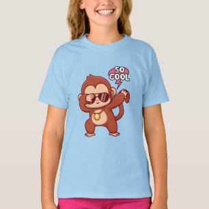 so cool monkey kid t-shirt