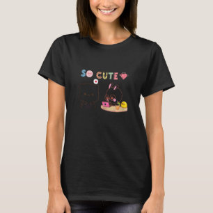 So cute and   kitty and rabbit in love T-Shirt