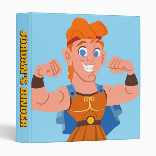 So Cute Hercules 3 Ring Binder (Front/Spine)