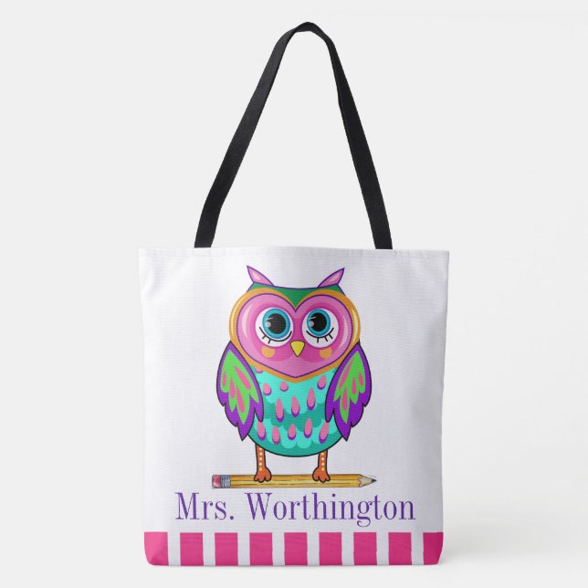 So Cute Owl Tote - See Back (Front)