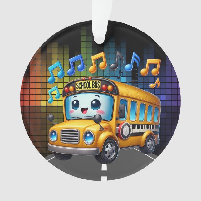 SO CUTE School Bus  Ornament (Front)