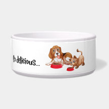 So delicious! - dog and cat bowl