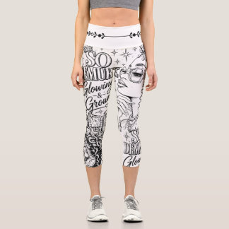 So Demure™ DIY High-Waisted Capri Leggings | Paint