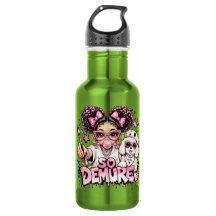 So Demure™ Pink Glam Girl Bubblegum Water Bottle