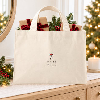 So Elfing Joyful Funny Christmas Elf Tote Bag