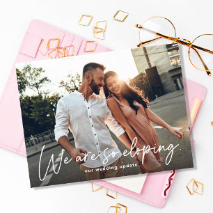 So Eloping Photo Announcement Postcard