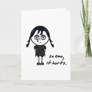 so emo girl card