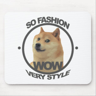 So Fashion, So Doge Mouse Pad