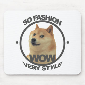 So Fashion, So Doge Mouse Pad