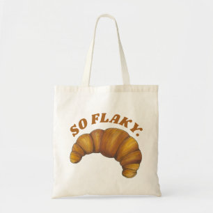 So Flaky Buttery Croissant French Pastry Foodie Tote Bag