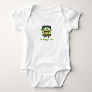 So Franken' Cute Funny Frankenstein Halloween Baby Bodysuit