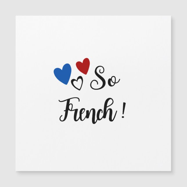 So French magnetic card (Front)