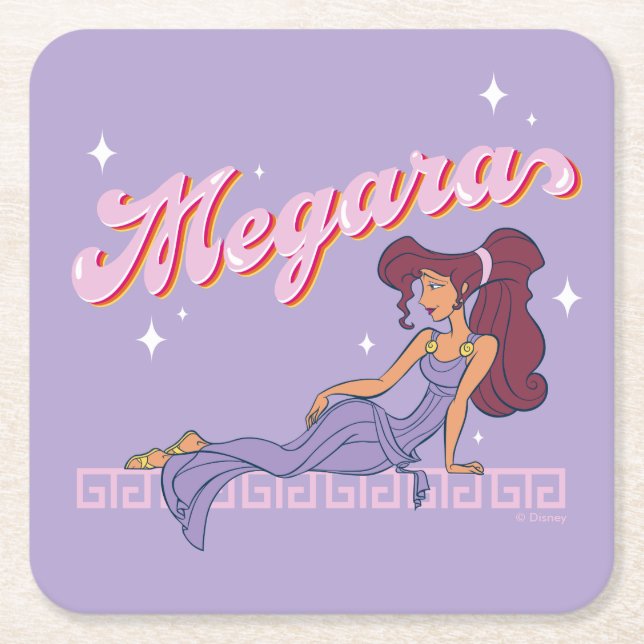 So Greek. So Chic. Megara Square Paper Coaster (Front)