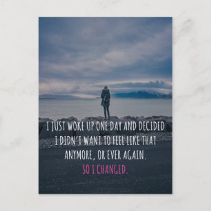 So I Changed Quote Postcard