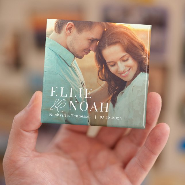 So In Love Editable Color Save The Date Magnet (Creator Uploaded)