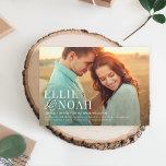So In Love Simple Modern Photo Wedding Invitation<br><div class="desc">Modern design by © berryberrysweet . Printable digital files and matching items are available! Visit our website at www.berryberrysweet.com for more details!</div>