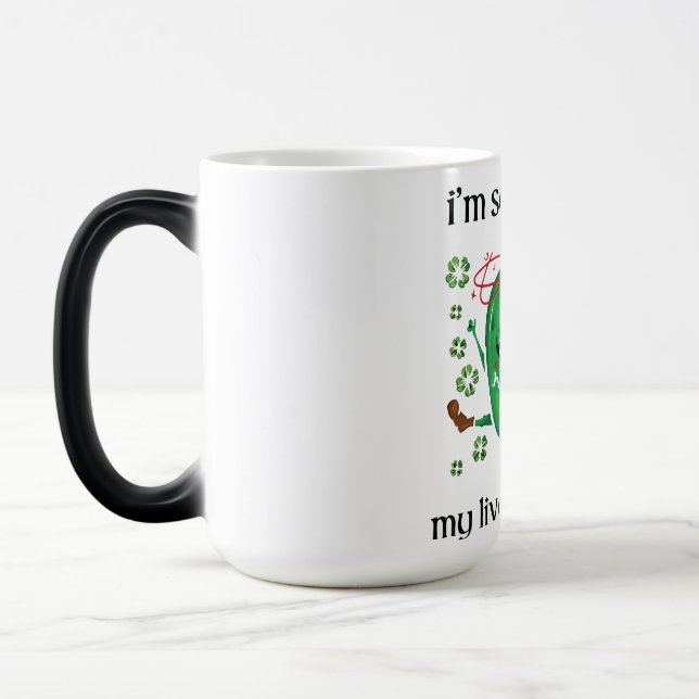 So Irish my liver hurts Magic Mug (Left)